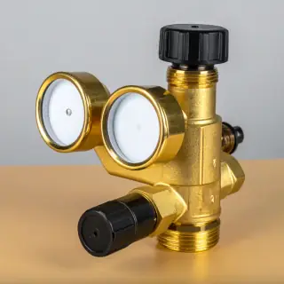Argon/CO2 Regulator Twin Gauge