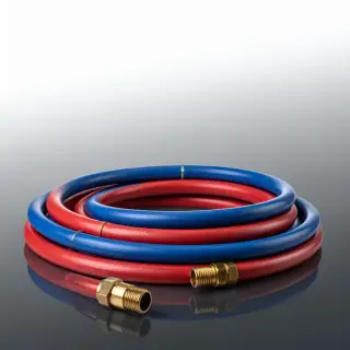 Twin Welding Hose 5m Fitted